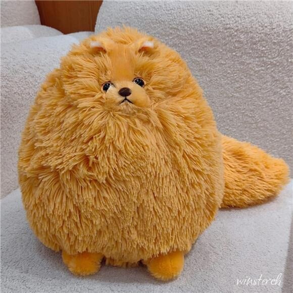Winsterch Orange Cat Stuffed Animals Plush Cat Toys,Kids Cat Plush Teddy Soft - Picture 2 of 6